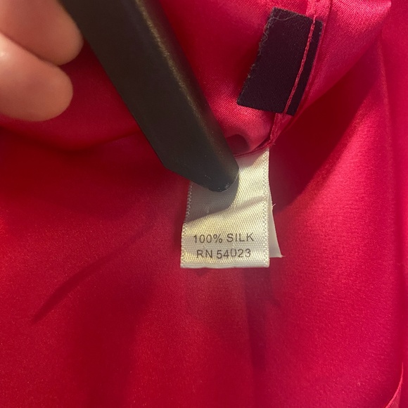 Silk Scoop Neck Blouse - Picture 7 of 7